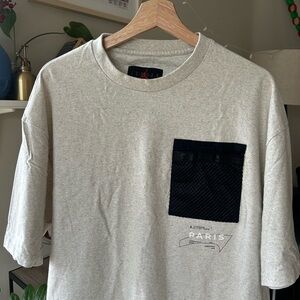 Jordan PSG Light Gray Tee with Black Meshed Pocket